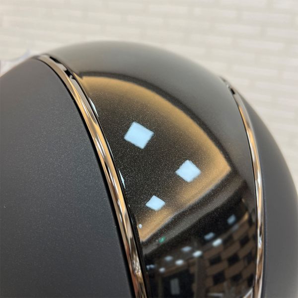 SAMSHIELD 2.0 訂製款騎士帽 (霧黑盔/銀框/細閃亮黑頂/L) 不含帽襯，需另外加購 