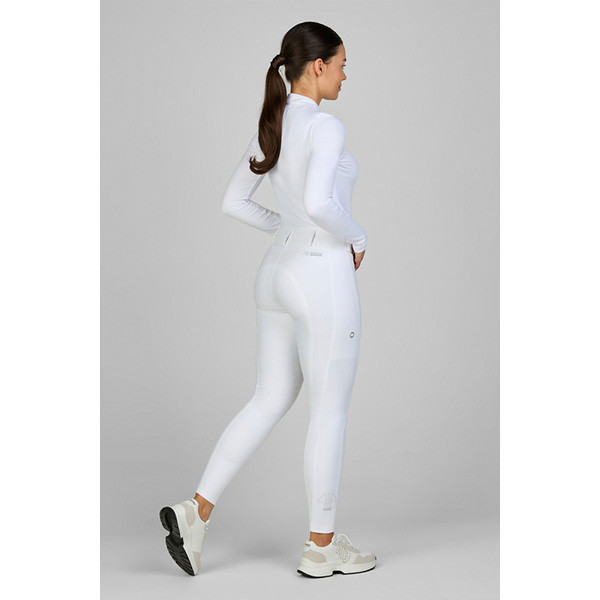 PIKEUR 女用馬褲 (超止滑全皮/中腰/白色) 