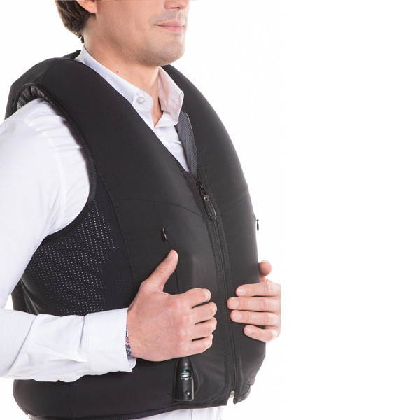 FREEJUMP 充氣式防護背心(黑色/鑽飾) 