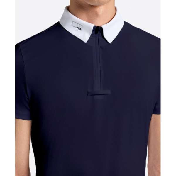 RG 男用比賽衫(白色/深藍色/短袖) 