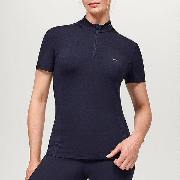 TOMMY HILFIGER 女用短袖訓練衫 (深藍色/防曬快乾) 