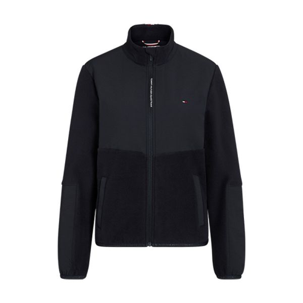 TOMMY HILFIGER 女用保暖刷毛夾克 (深藍色/口袋設計/M) 