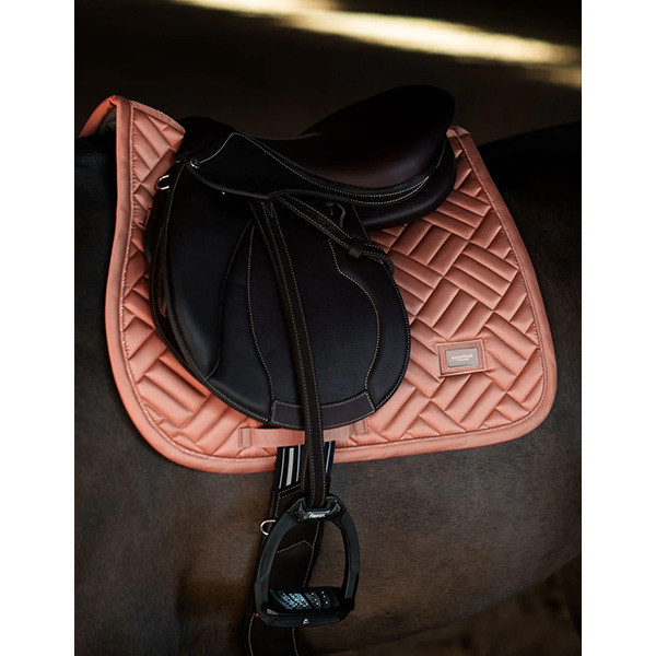 EQUESTRIAN STOCKHOLM 障礙汗墊 (珊瑚紅/薄荷綠/FULL) 
