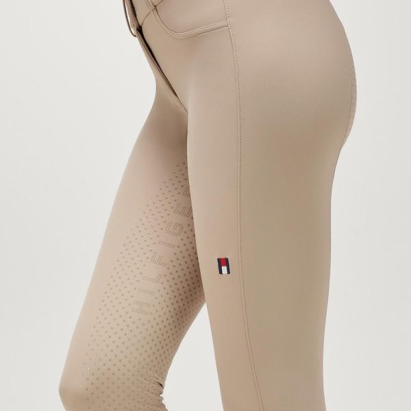 TOMMY HILFIGER 女用馬褲 (止滑全皮/卡其色) 