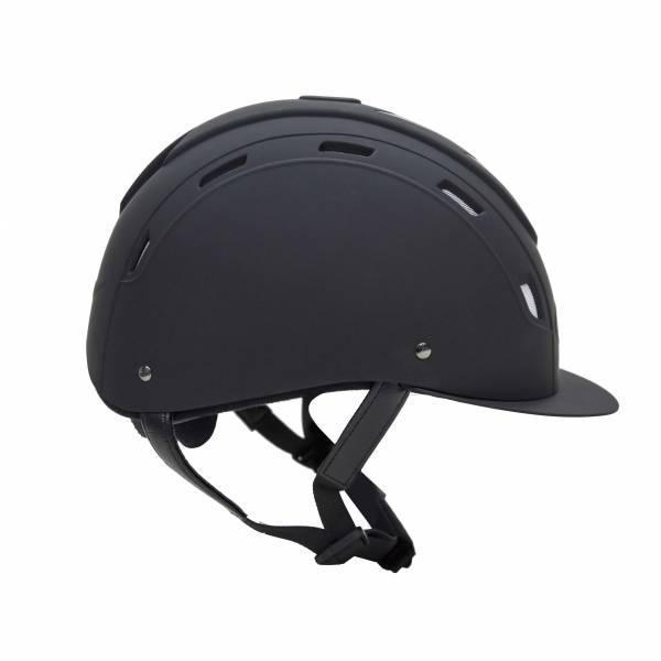 透氣騎士帽 (可調式/帽襯可拆洗/黑色/L) 