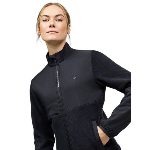 TOMMY HILFIGER 女用保暖刷毛夾克 (深藍色/口袋設計/M) 