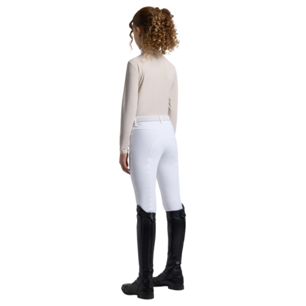 CAVALLERIA TOSCANA 女童用比賽衫 (長袖/淺米色) 