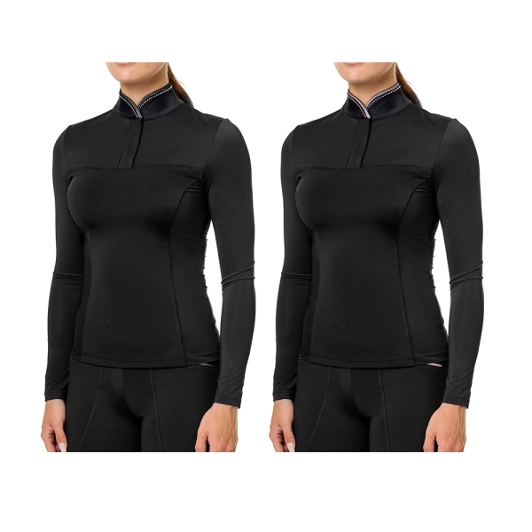 EQUESTRIAN STOCKHOLM 女用訓練衫(長袖/黑色/2款可選/XS/S/M) 
