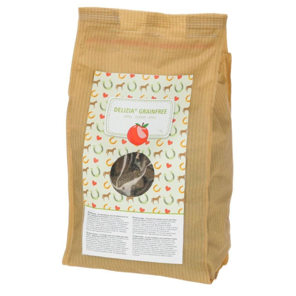 DELIZIA 馬餅乾 (無穀物/1kg/袋裝/蘋果) 