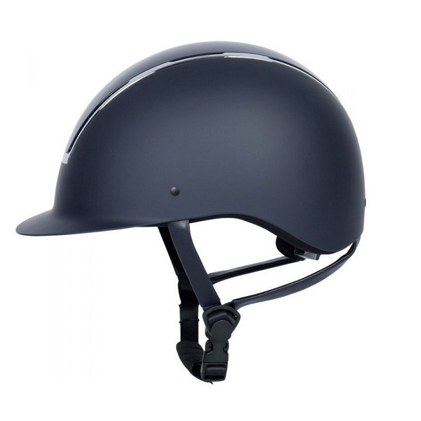 透氣騎士帽 (可調式/霧藍盔/銀框) 