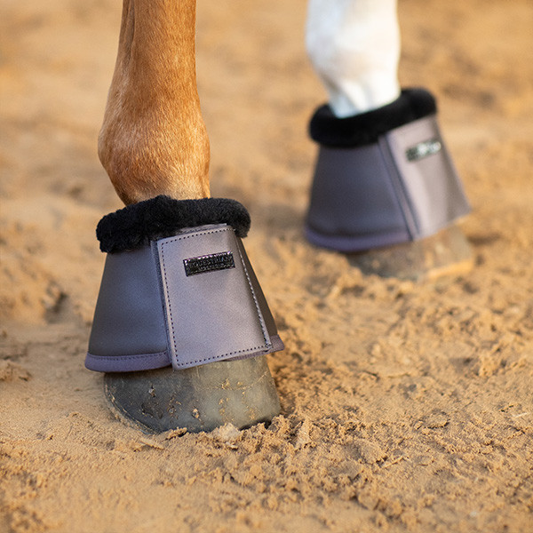EQUESTRIAN STOCKHOLM 護蹄 (灰紫色/仿羊毛墊圈/XL) 