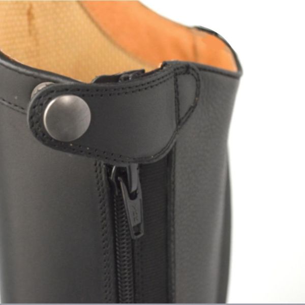 LEXHIS 騎馬長筒皮靴 (側邊拉鍊設計/黑色/38/41/42) 