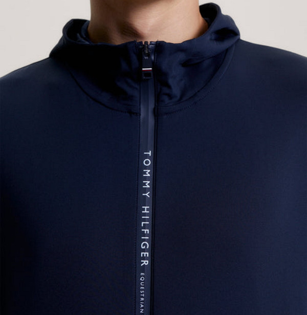 TOMMY HILFIGER 男用連帽薄夾克 (防風/深藍色) 