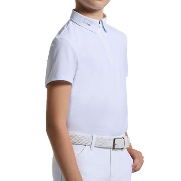 RG 男童用比賽衫 (白色/短袖/10/12/14) 