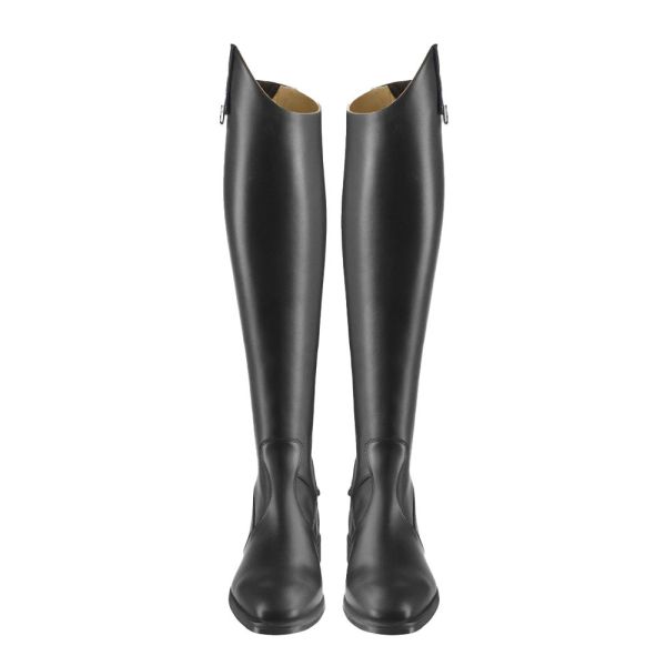 TUCCI 騎馬長筒皮靴 (SOFIA/後拉鍊設計/黑色/37-38) 