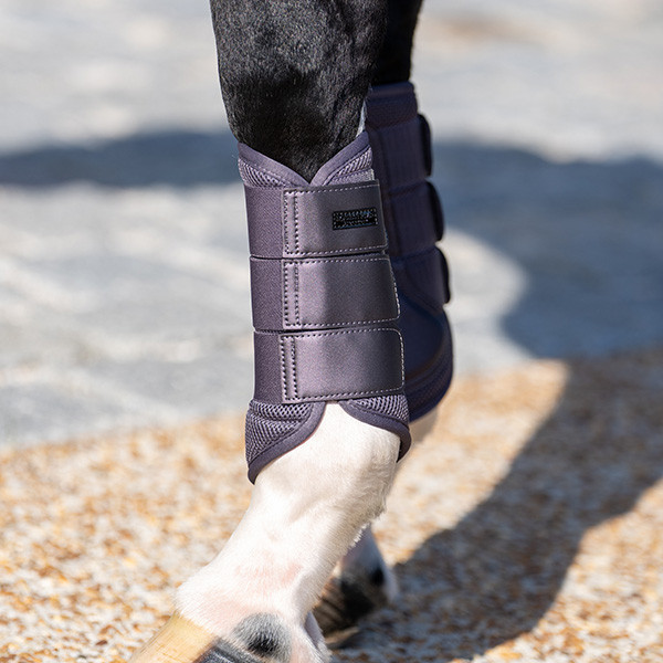 EQUESTRIAN STOCKHOLM 護具 (一對兩個/灰紫色/藍綠色/L/XL) 