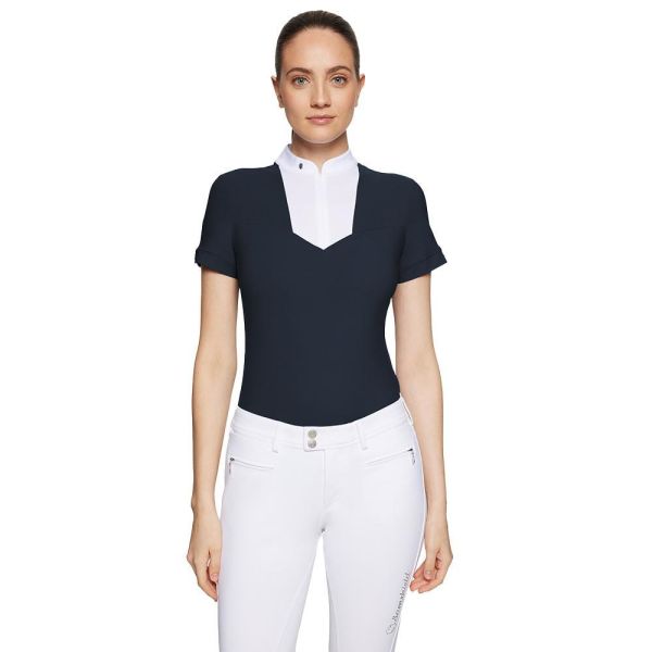 SAMSHIELD 女用比賽衫 (短袖/2色可選/金屬logo裝飾) 