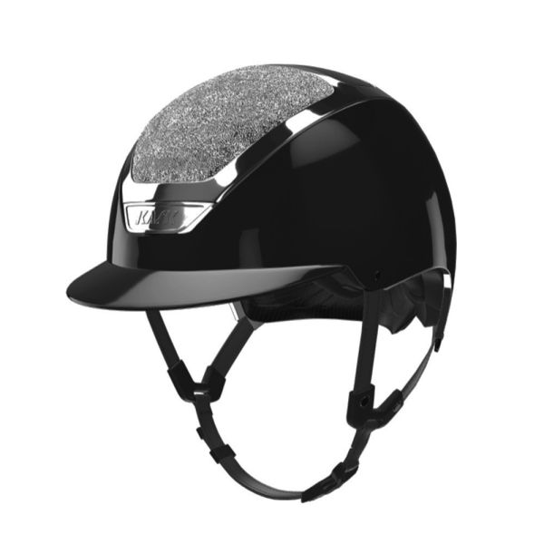 KASK 透氣騎士帽 (亮黑盔/灰黑框/灰銀鑽星頂/M) 