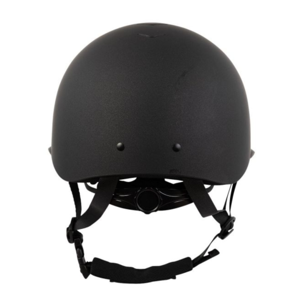 PREMIERE 透氣騎士帽 (霧黑盔/閃亮黑頂/銀框) 