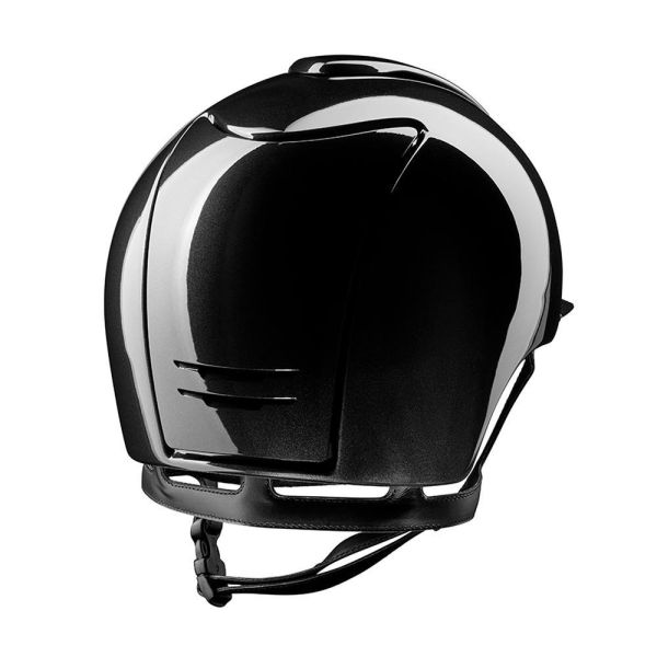 KEP 透氣騎士帽 (亮光黑/銀框/黑窗) 