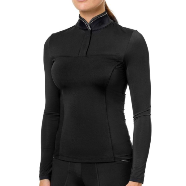 EQUESTRIAN STOCKHOLM 女用訓練衫(長袖/黑色/2款可選/XS/S/M) 