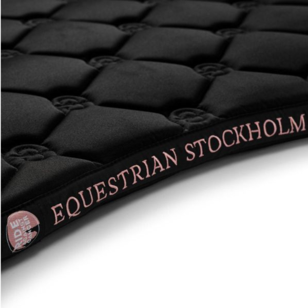 EQUESTRIAN STOCKHOLM 障礙汗墊 (黑底粉邊/FULL) 
