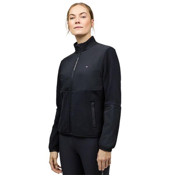 TOMMY HILFIGER 女用保暖刷毛夾克 (深藍色/口袋設計/M) 