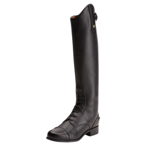 ARIAT 童用長筒皮靴 (前綁帶/後拉鍊設計/黑色/EU35.5) 