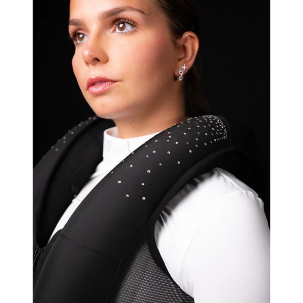 SEAVER SAFEFIT 充氣式防護背心 (鑽飾/黑色) 