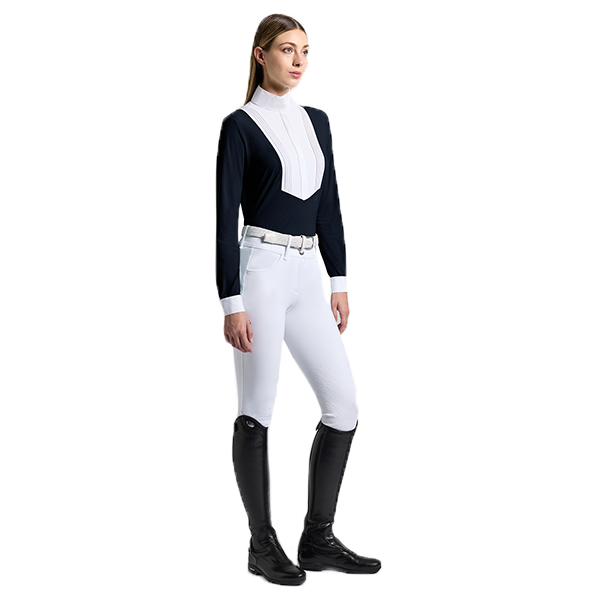 CAVALLERIA TOSCANA 女用比賽衫 (長袖/深藍色) 