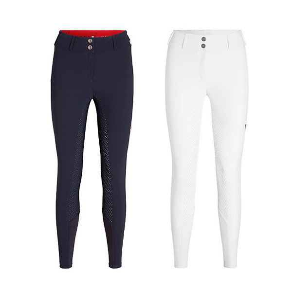 TOMMY HILFIGER 女用馬褲 (止滑全皮/深藍色/白色) 