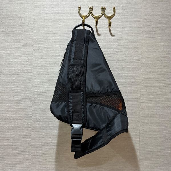 SAMSHIELD 騎士帽斜背包 (黑色/單肩) 