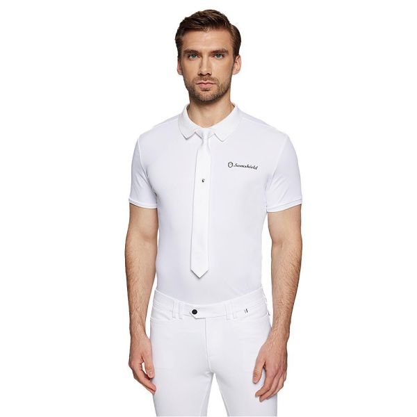 SAMSHIELD 比賽用白色領帶 (拉鍊款) 