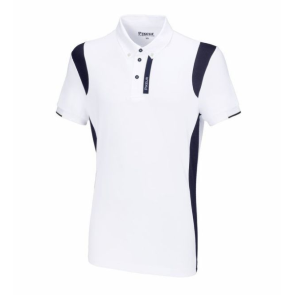 PIKEUR 男用比賽衫 (白底藍邊/41) 