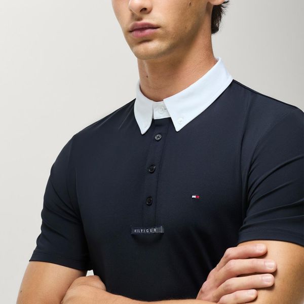 TOMMY HILFIGER 男用比賽衫 (短袖/深藍色) 