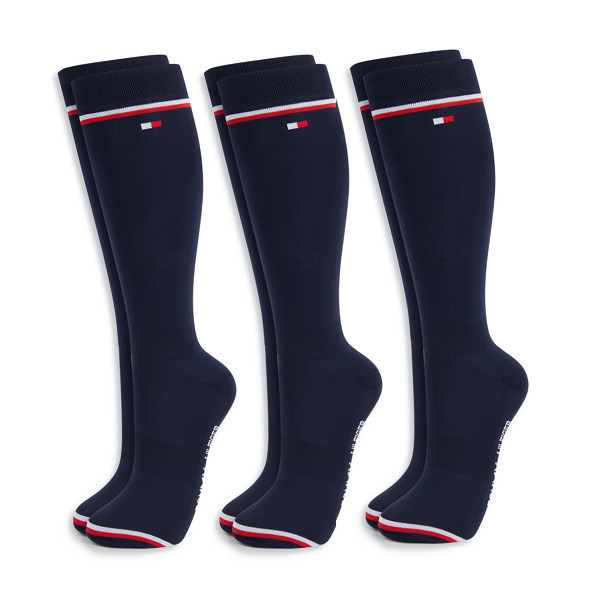 TOMMY HILFIGER 中長襪 (3雙一組) 
