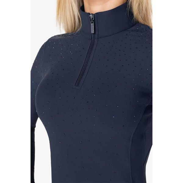 HORSEGLOSS 女用訓練衫 (長袖/鑽飾) 