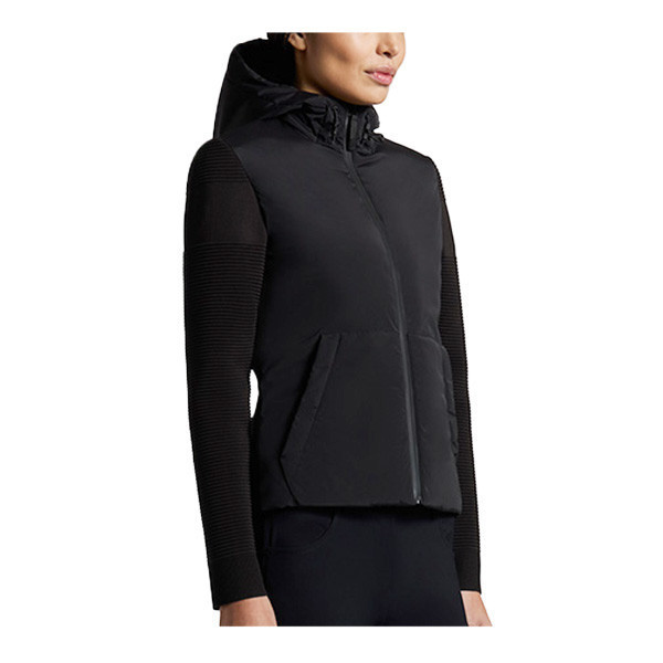 CAVALLERIA TOSCANA 女用連帽夾克 (黑色/保暖) 