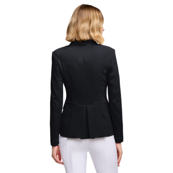 SAMSHIELD 女用比賽西裝外套 (施華洛世奇鑽飾/黑色/36) 