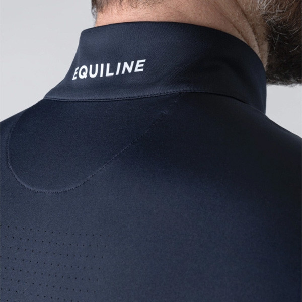 EQUILINE 男用長袖訓練衫 (抗UV/彈性透氣/半拉鍊) 