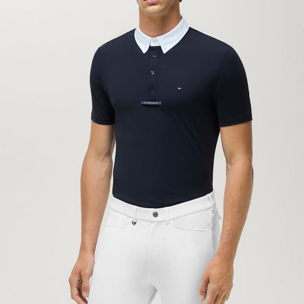 TOMMY HILFIGER 男用比賽衫 (短袖/深藍色) 