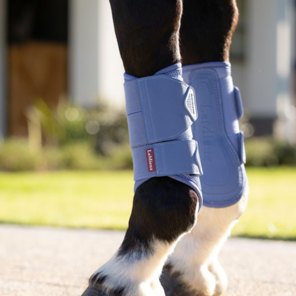 LeMieux 馬場馬術汗墊+護具套組 (粉藍色/FULL/護具四入) 