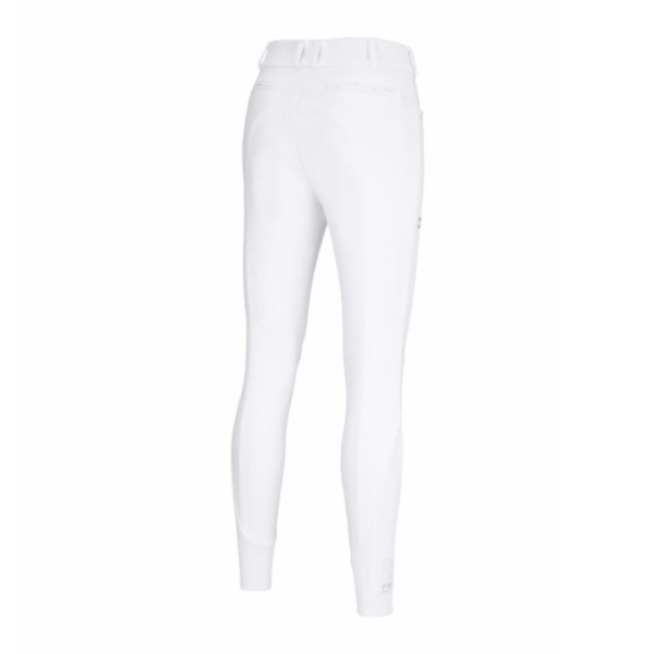 PIKEUR 女用馬褲 (止滑全皮/白色/水鑽裝飾) 