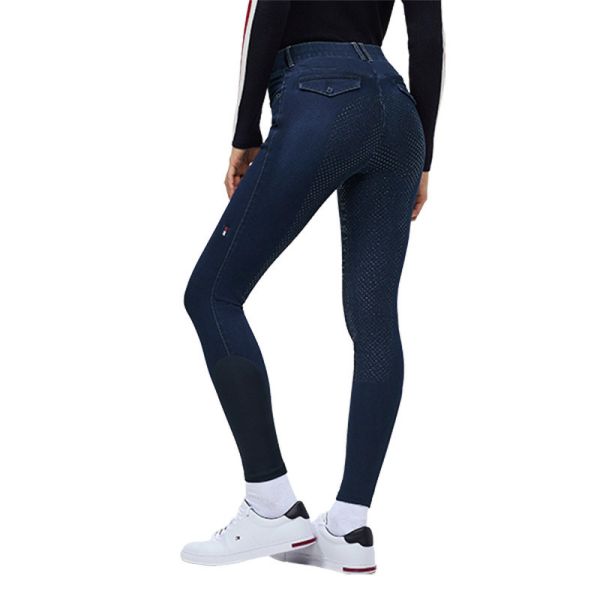 TOMMY HILFIGER 女用牛仔馬褲  (止滑全皮/藍色) 