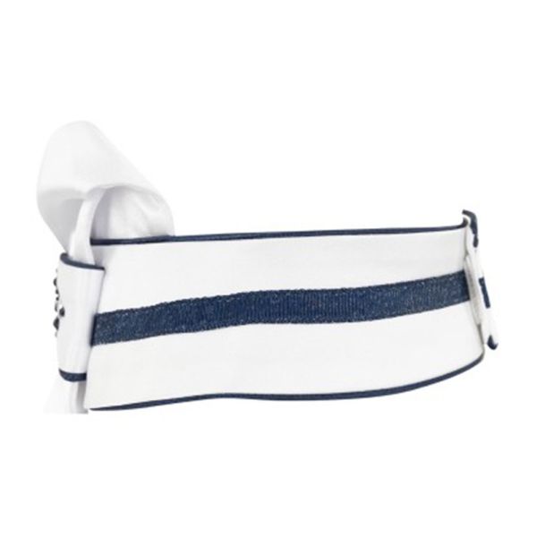 ANKY 女款比賽用白色領巾 (3色可選/水晶裝飾/附水洗網袋) 