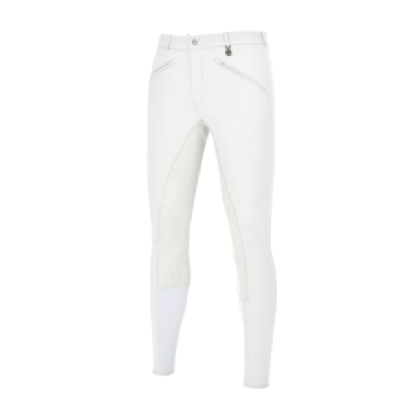 PIKEUR 男用馬褲 (全皮/白色) 