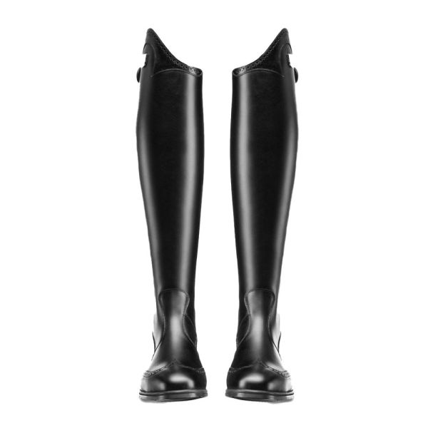 TUCCI 騎馬長筒皮靴 (Marilyn/打孔裝飾/黑色/38) 