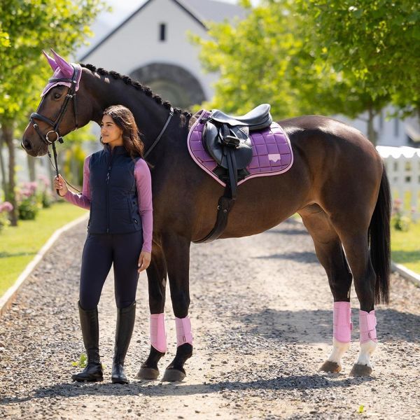 LeMieux 綜合障礙汗墊+耳罩套組 (藕荷紫/FULL) 