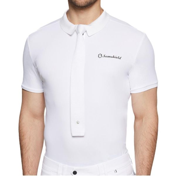 SAMSHIELD 比賽用白色領帶 (針織) 