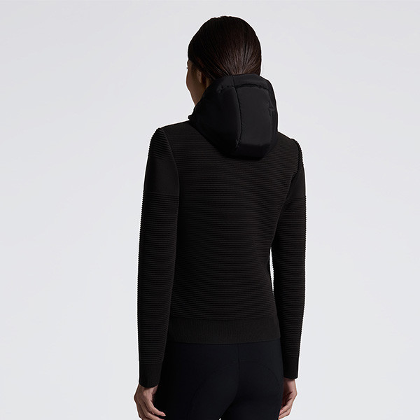 CAVALLERIA TOSCANA 女用連帽夾克 (黑色/保暖) 